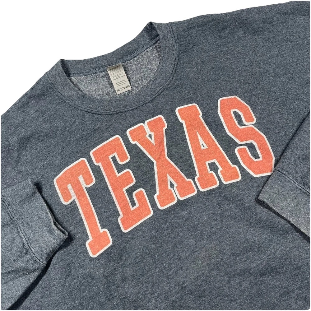 University Of Texas Longhorns Gildan Heavyβ Blend Sweatshirt Men's 2XL Oversized